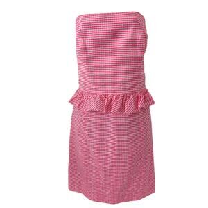 Lilly Pulitzer Pink Gingham Mini Dress